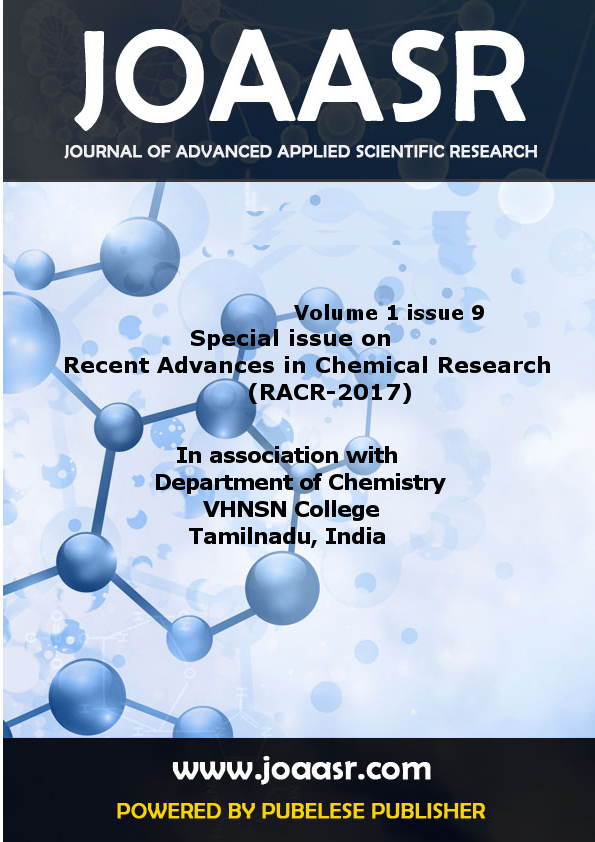 					View Vol. 1 No. 9 (2017):  JOURNAL OF ADVANCED APPLIED SCIENTIFIC RESEARCH-RACR-2017
				