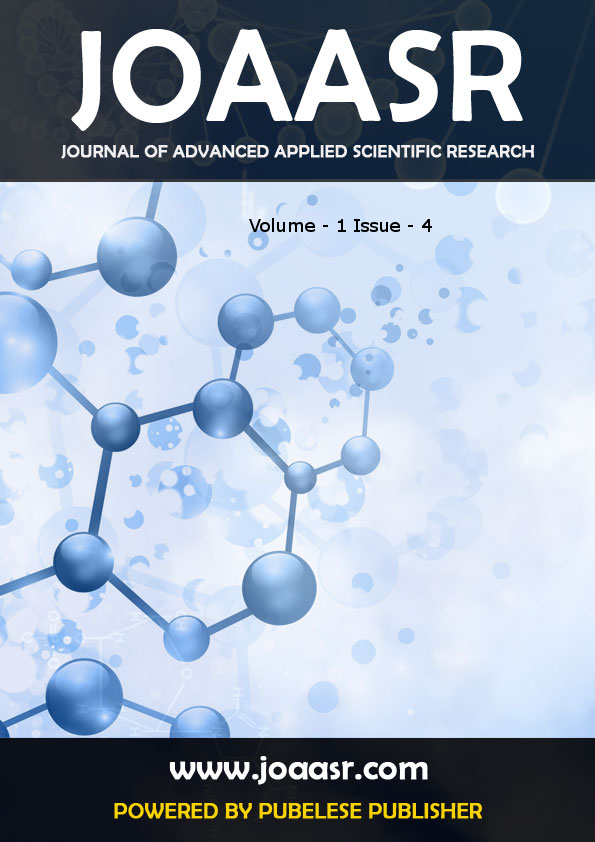 					View Vol. 1 No. 4 (2016): JOURNAL OF ADVANCED APPLIED SCIENTIFIC RESEARCH (JOAASR)
				